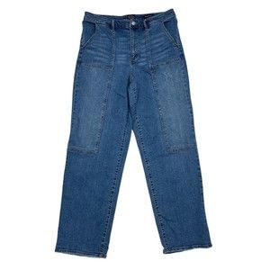 Scoop Retro Trouser Jeans Womens Size 12 Y2K Baggy Benton Stretch Straight Denim